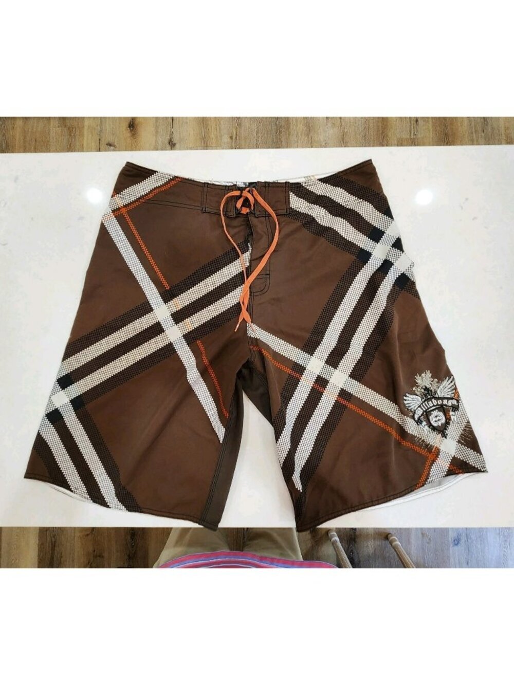 Billabong Parko Joel Parkinson Brown Signature Board Shorts Swim Mens Size 38